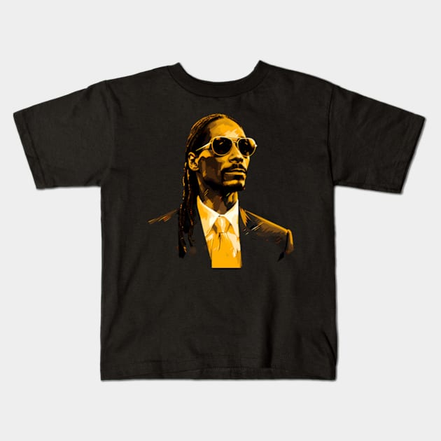 snoop dogg Kids T-Shirt by WildPackDesign